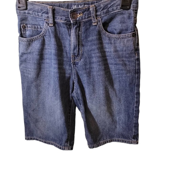 Children's Place Boy Blue Jean Cotton Shorts Sz 8 - Picture 2 of 4